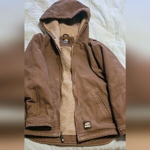 Brown Berne Hooded Jacket